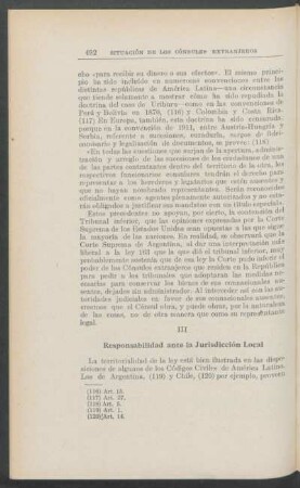 Responsabilidad ante la jurisdicción local