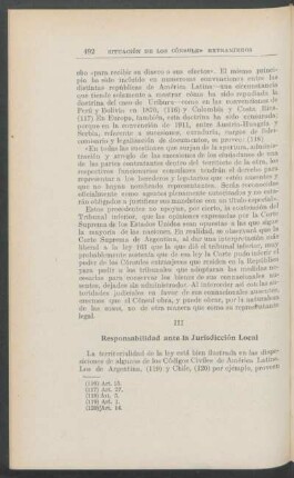 Responsabilidad ante la jurisdicción local