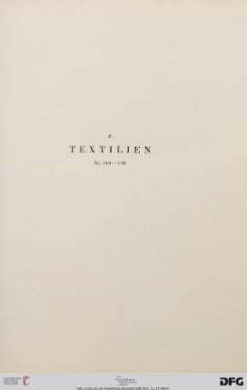 Textilien (Nr. 140-149)