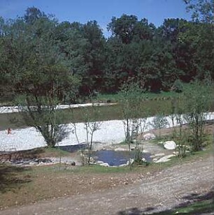 Hansjakob, Gottfried; München - Oberföhring; Isarinsel - Isarinsel, Ufer und Kiesbänke