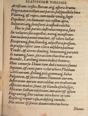 Poema Sacrvm : In Diem Pvrificationis Sanctissimae Dei Genitricis Mariae, Scriptum B. Virginis Congregationis Academicae Nomini