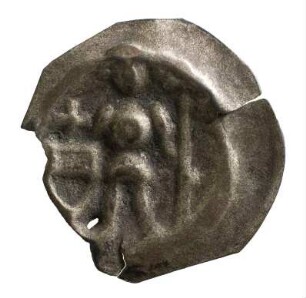 Münze, Hohlpfennig, 14.Jh./15.Jh