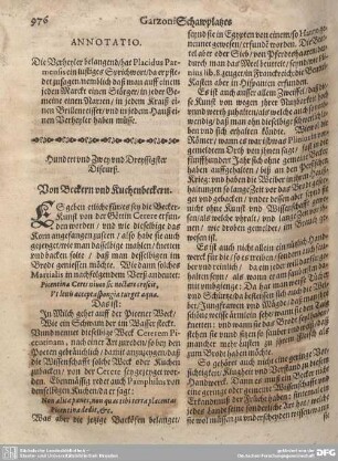 Hundert und Zwey und Dreyssigster Discurß. Von Beckern und Kuchenbeckern.