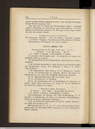 XXXVI. Oktober 1916
