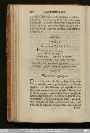 XXXXIIII. Phénomènes effrayans.