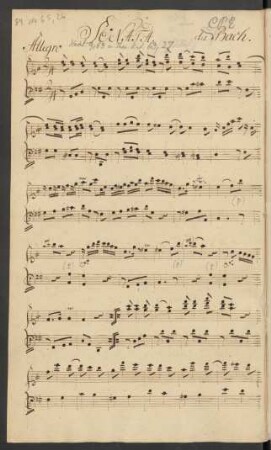 Sonaten; clavier; G-Dur; H 64; Wq 65.26