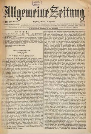 Allgemeine Zeitung. 1879, 9