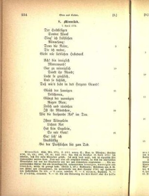 8. Minnelied.