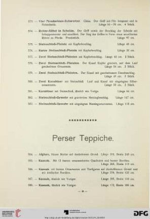 Perser Teppiche (584-598)