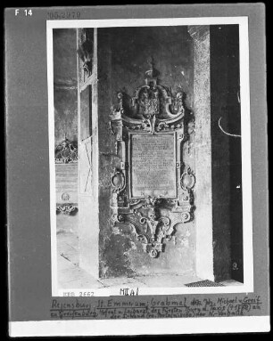 Grabmal des Johann Michael von Greif, gestorben 1778