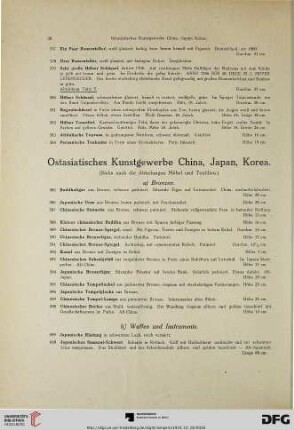 Ostasiatisches Kunstgewerbe China, Japan, Korea (Nr. 585-716)