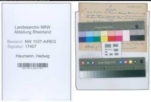 Entnazifizierung Hedwig Haumann , geb. 25.04.1895 (Lehrerin)