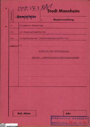 Deutsch- Amerikanischer Beratungsausschuß