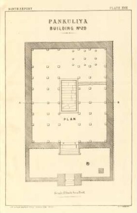 Plate XVIII. Pankuliya Building No. 29. Plan.