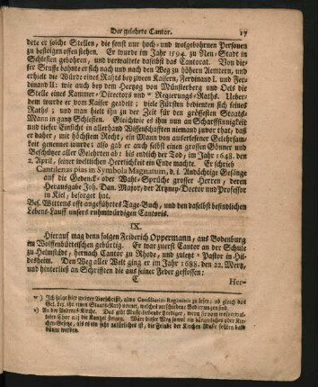 IX. Hierauf mag denn folgen Friderich Oppermann ...