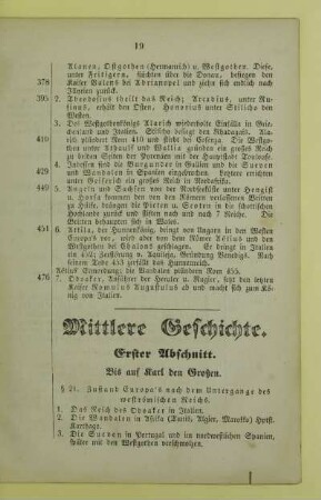 Mittlere Geschichte