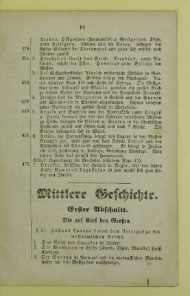Mittlere Geschichte