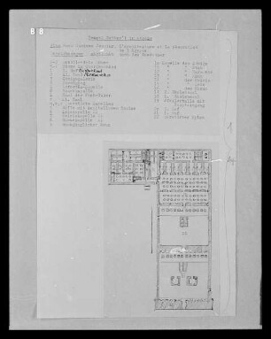 Abydos: Grundriss des Tempel Sethos 1.