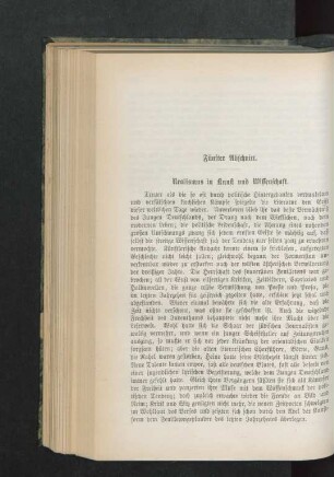 Fünfter Abschnitt. Realismus in Kunst und Wissenschaft