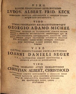 De censoribus Veterum litterariis oratio : quam in sollemni Societatis Latinae consessu ... publice recitavit Constantinus Langius ; accedit Oratio de poeticae dictionis ab oratoria discrimine qua ... declaravit Io. Fridericus Schoepperlin