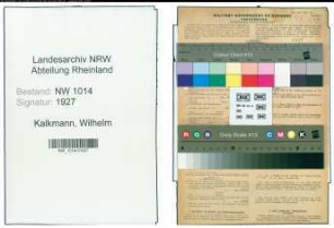 Entnazifizierung Wilhelm Kalkmann , geb. 02.10.1879 (Produktenhaendler)