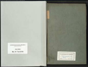 Repertorien (Sammelband) des Archivars Holzmacher