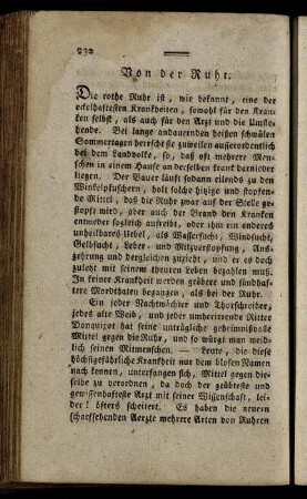 Von der Ruhr. - Vom nützlichen und heilsamen Gebrauche des kalten Wassers, [...]