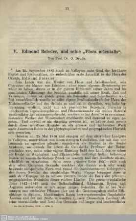 Edmond Boissier, und seine "Flora orientalis"