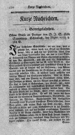 1. Gottesgelahrheit.