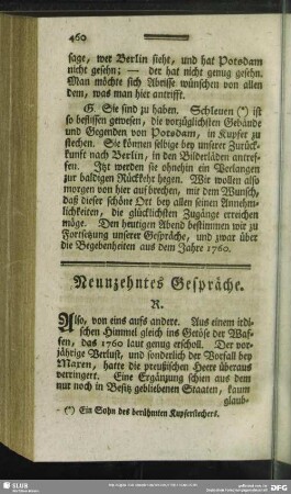 Neunzehntes Gespräche