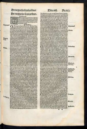 De negociis secularibus. Titulus. viii.