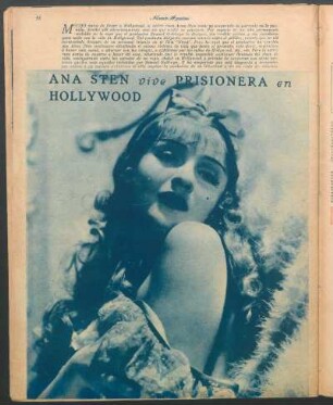 Ana Sten vive prisionera en Hollywood [Fotografía]