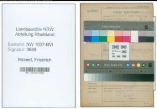 Entnazifizierung Friedrich Ribbert , geb. 23.02.1896 (Lehrer)