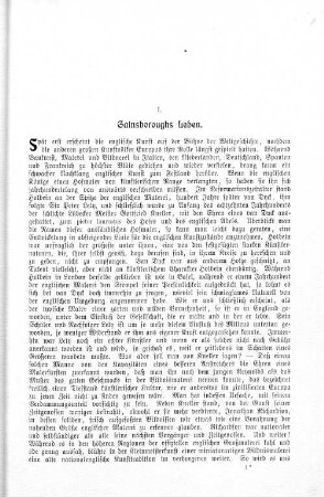 I. Gainsboroughs Leben.