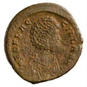 Münze, Aes 2, 25. August 383 bis 28. August 388 n. Chr.