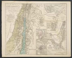 Palaestina [Hand-Atlas über alle Theile der Erde nach dem neuesten Zustande und über das Weltgebäude]