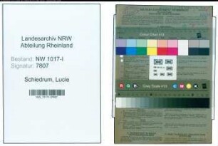 Entnazifizierung Lucie Schiedrum , geb. 11.05.1902 (Kontoristin)