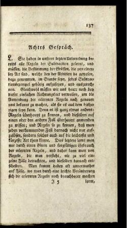 Achtes Gespräch.