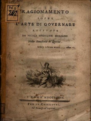 Ragionamento sopra l'arte di governare