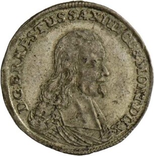 Groschen auf den Tod Ernst des Frommen von Sachsen-Gotha-Altenburg, 1675