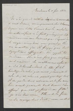 Brief an Alexander Mendelssohn : 01.02.1852