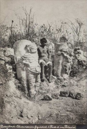 Säulenfiguren der Maya-Kultur (Sammlung Richard Wegner 1869/1931)