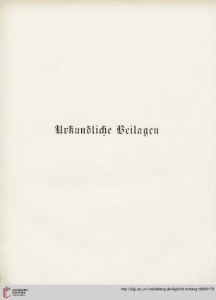 Urkundliche Beilagen