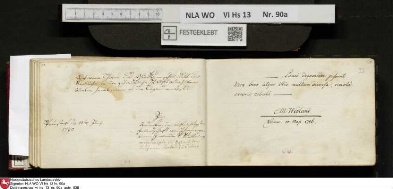 Stammbuch des Ernst Philipp Ludwig Zellmann (1763-1795) aus
                           Braunschweig