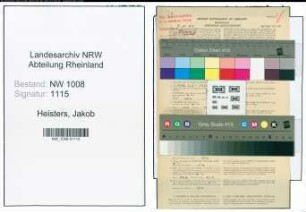 Entnazifizierung Jakob Heisters , geb. 27.08.1892 (Mechaniker)