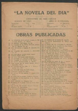 Obras públicadas