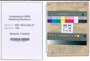 Entnazifizierung Friedrich Albrecht , geb. 01.07.1904 (Fahrer)