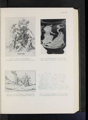 Abb. 98. Tod des Orpheus, oberitalienischer Kupferstich, Hamburg, Kunsthalle (zu Seite 445).