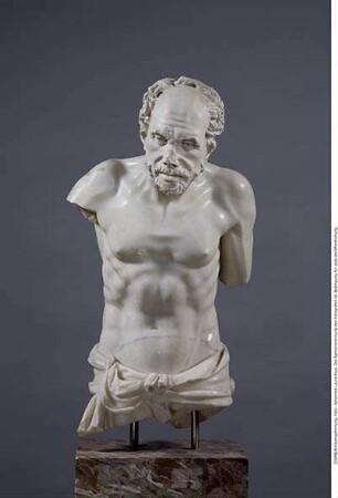 Torso eines Fischers ("Seneca-Typ") mit anpassendem Abguß des Kopfes
