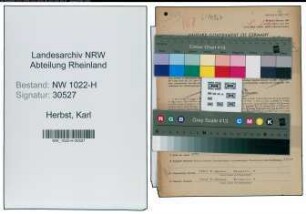 Entnazifizierung Karl Herbst , geb. 07.03.1883 (Getreidemuehleninhaber)